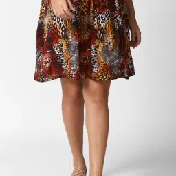 Forever 21 Multicolor Animal Print Skirt-image-19