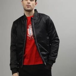 Iconic Black Regular Fit Jacket-picture-20