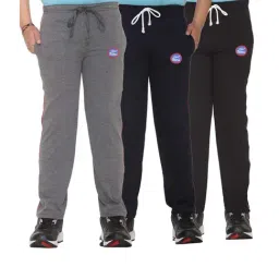 Vimal Jonney Kids Multicolor Mid Rise Trackpants - Pack of 3-picture-25