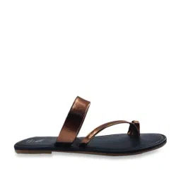 The Madras Trunk Women's Comet Bronze Toe Ring Sandals-image-65