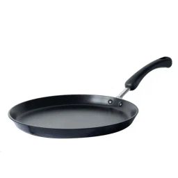 Meyer Premium Non-Stick (3mm Thick)28cm Flat Dosa Tawa, Black-image-75