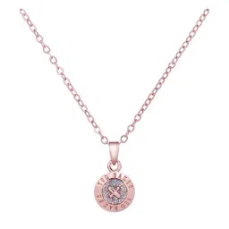 Ted Baker Rose Gold Tone Elvina Enamel Mini Button Pendant with Chain-40