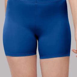 Soie Blue Plain Shorts-picture-16