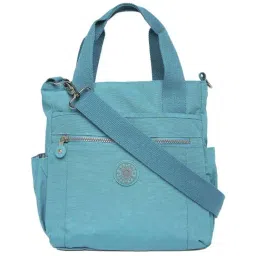 Baomi Blue Solid Medium Cross Body Bag-picture-32