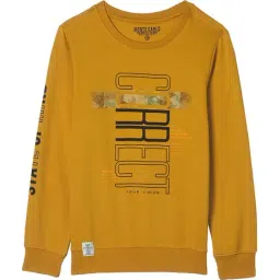 Monte Carlo Kids Mustard Printed Full Sleeves Sweatshirt-image-67