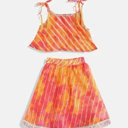 READIPRINT FASHIONS Kids Multicolor Striped Lehenga With Choli-image-25