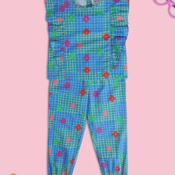 MINIKLUB Kids Blue Printed Top with Pants-image-14
