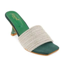 Scentra Women's Green Casual Sandals-picture-30