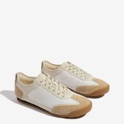 LUNA BLU by Westside Beige Colour-Blocked Lace-Up Sneakers-image-27