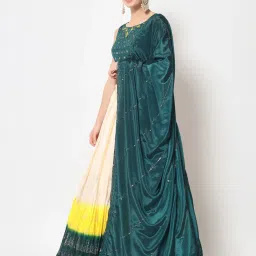 SHUBHKALA Multicolored Printed Lehenga and Choli Set With Dupatta image 2