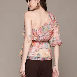 Label Ritu Kumar Multicolor Printed Top image 2
