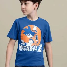 Kidsville Boys Blue Cotton Printed T-Shirt-image-79