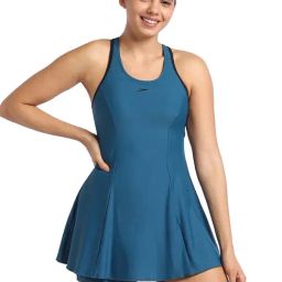 Speedo Blue Plain Swimwear-image-46