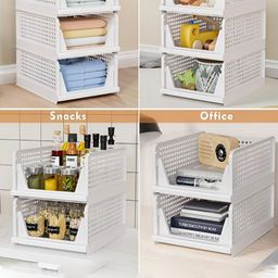 RUBOXA White Set of 6 Regular Multi-Utility Organisers image 2