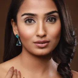 Aatmana Gold-Plated Contemporary Drop Earrings image 2