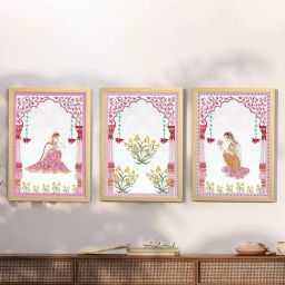 Art Street Beige Synthetic Wood Wall Art-image-41