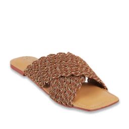 Catwalk Women's Tan Cross Strap Sandals-picture-13