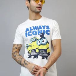 Free Authority White Regular Fit Printed T-Shirt-image-44