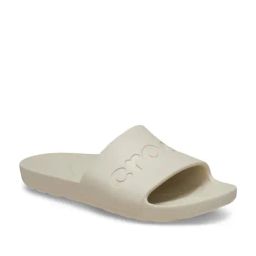 Crocs Unisex Off White Slides-44