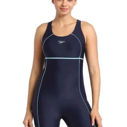 Speedo Navy Plain Swimwear-image-82