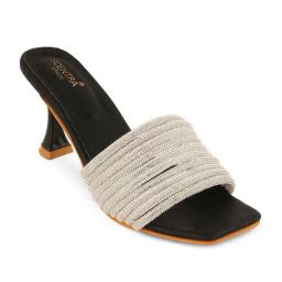 Scentra Women's Black Casual Sandals-picture-31