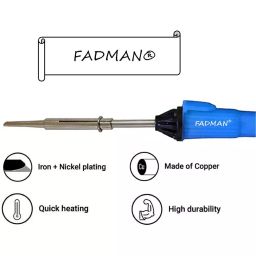 Fadman Basic Complete 10 In 1 Soldering Iron Kit Copper, Iron & Nickle Corded 25 W with Solder Wire, Tester image 4