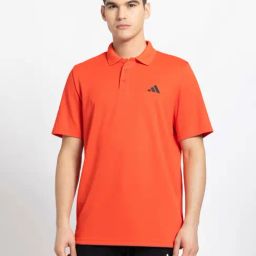 Adidas Red Regular Fit Sports Polo-image-80