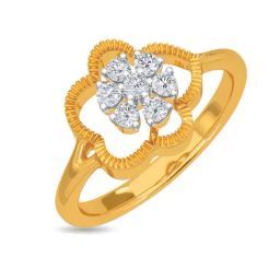Kisna Diamond & Gold Jewellery Ronin 14k (585) Diamond & Gold Ring For Women-image-28