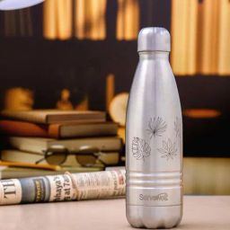 Servewell Indus Silver Stainless Steel Autumn Printed Vacuum Bottle (0.5 L)-26