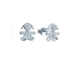 Ornate Jewels 925 Silver AAA Grade American Diamond Kids Stud Earrings-image-57