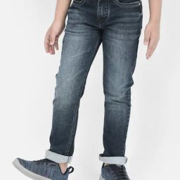Crimsoune Club Boys Blue Slim Fit Jeans-picture-16