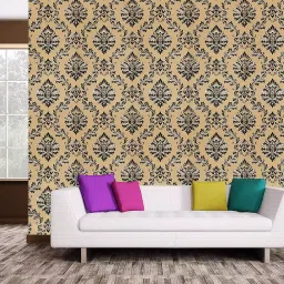 RoseCraft Damask 57 sq ft Wallpaper Painted-image-92