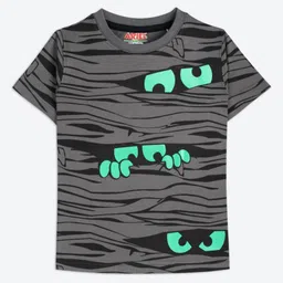 ariel Boys Pack of 3 Graphic Printed Round Neck Pure Cotton T-shirts-image-73