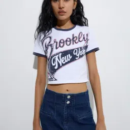 nuon women Nuon by Westside White Typographic Cotton-Blend T-Shirt-picture-26