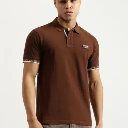 United Colors Of Benetton Brown Pure Cotton Regular Fit Polo T-Shirt-picture-23
