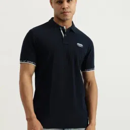 United Colors Of Benetton Blue Pure Cotton Regular Fit Polo T-Shirt-picture-34