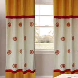 Dekor World Multicoloured Set of 2 Door Curtain-25