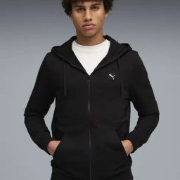 Puma Black Essentials Elevated Regular Fit Fleece Hoodie-picture-32