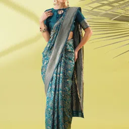 VILLAGIUS Woven Design Zari Kanjeevaram Saree-26