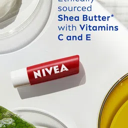 NIVEA Set of 2 Lip Balm 4.8 gm Each - Pomegranate image 3