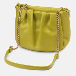 Forever Glam by Pantaloons Lime Yellow Sling Handbag-picture-26