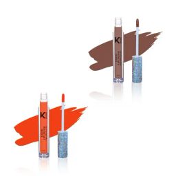 KINDED Liquid Lip Colour 06 Brown Temptation & 08 Sangria Orange Combo-47