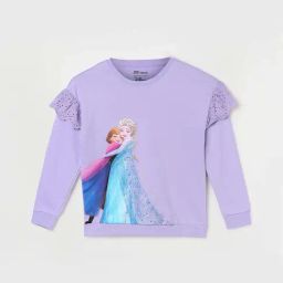 Fame Forever by Lifestyle Kids Lavender Cotton Printed Full Sleeves Sweatshirt-image-91