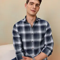 Mast & Harbour Checked Casual Shirt-picture-0