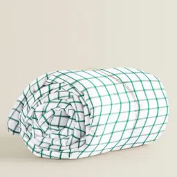 The Baby Atelier 100% Organic Print Green Queen Duvet Cover-picture-7