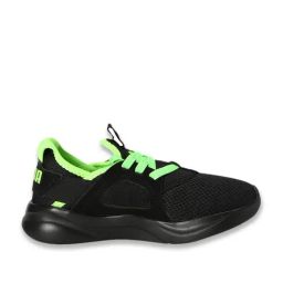 Puma Kids Black & Green Glare Softride Rift Swift kicks PS-image-21