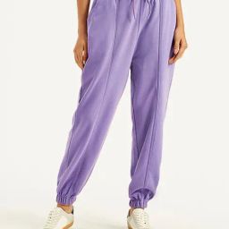 Levi's Purple Mid Rise Relaxed Fit Joggers-image-43