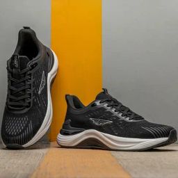 Red Tape Men's Urban Kicks Black Walking Shoes-10