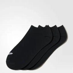 Adidas Originals Black Low Cut Liner Socks Pair of 3 - M-picture-36