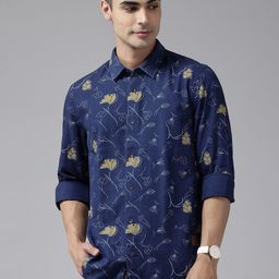 Blackberrys India Slim Fit Floral Printed Shirt-image-48